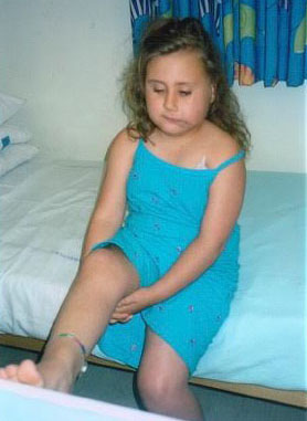 Freya in hospital