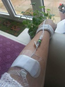 Antibiotics via IV